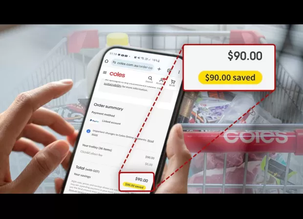A customer at Coles discovered a mistake that caused her grocery bill to be twice as much as it should have been.