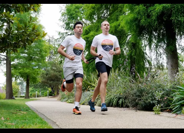 A visually impaired lawyer and his boss plan to summit 24 mountains within a 24-hour time frame.