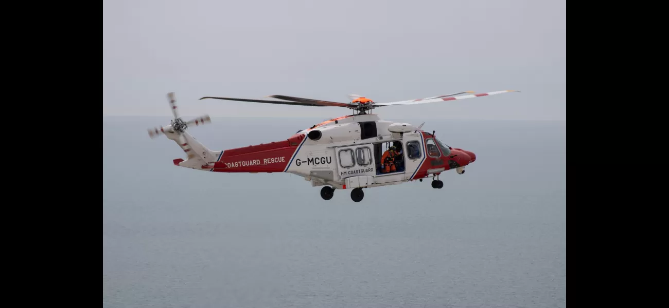 Person falls off boat in North Sea, 40 miles from shore.