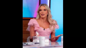 Helen Flanagan cries during TV interview, talks about breakup with Scott Sinclair.