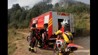 Dentist's generous act for courageous firefighters fighting fires.