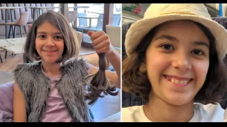A 9-year-old girl died after being hit by a bus that is identified and shown in a photo.
