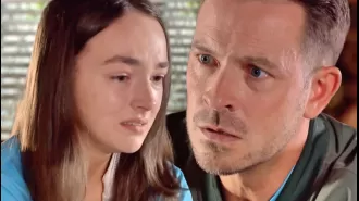 Frankie exposes JJ's sexual abuse in Hollyoaks, leaving Darren shocked.
