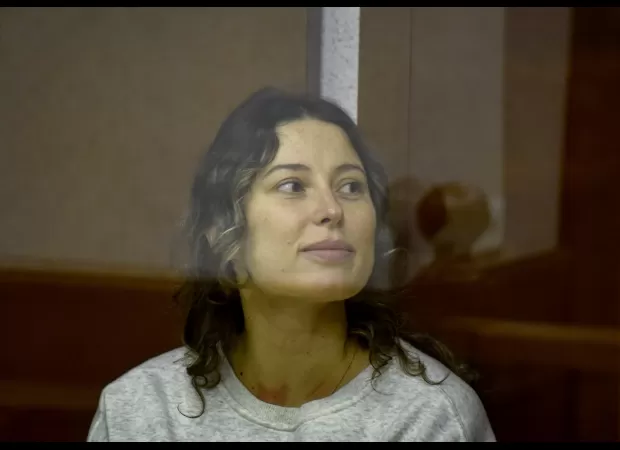 A Russian dancer has been imprisoned for 12 years after making a £39 donation to a charity in Ukraine.