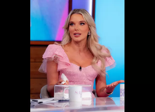 Helen Flanagan cries during TV interview, talks about breakup with Scott Sinclair.