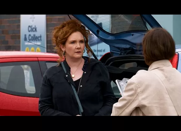 Fiz shocked by Tyrone's infidelity with Alina on Coronation Street.