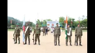 Indian Army troops join in joint military training exercise 'Mitra Shakti' in Sri Lanka to commemorate Independence Day.