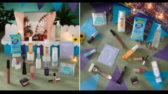 Festival-ready beauty bag with 15 essentials for only £40.