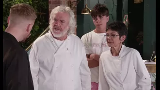 Actor leaving long-running soap receives thoughtful farewell present from colleagues.