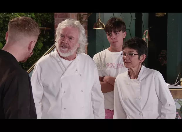 Actor leaving long-running soap receives thoughtful farewell present from colleagues.