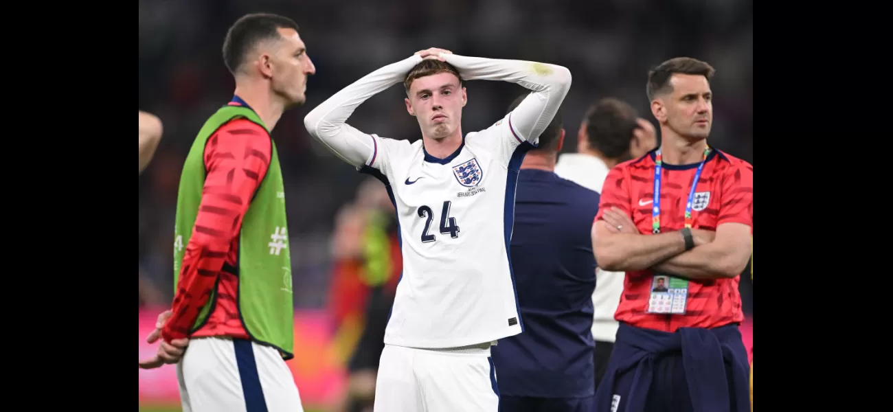 Cole Palmer expresses disappointment with England's performance in Euro 2024.