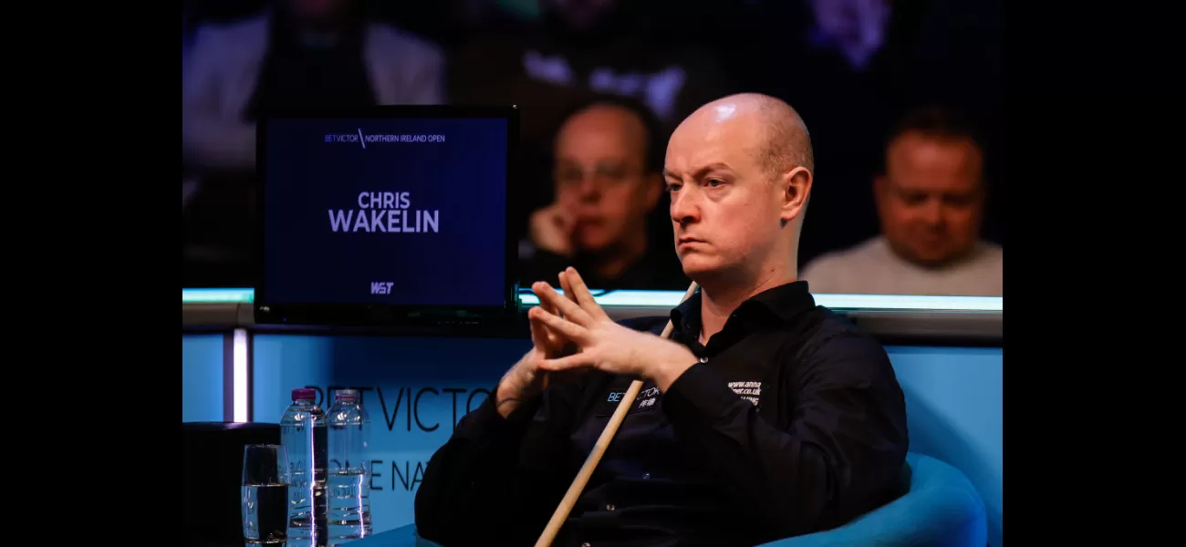 Snooker player Chris Wakelin attributes his strong start to the season to an unnamed coach.