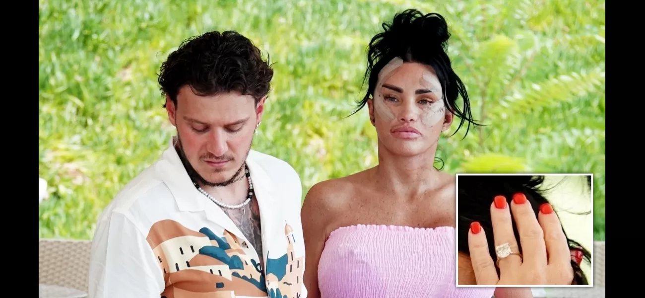 Katie Price, 46, and JJ Slater, 31, spark engagement speculation with her new diamond ring.