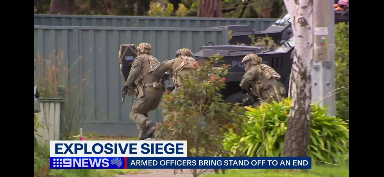 Police have arrested a man after a tense stand-off that ended dramatically.