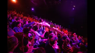 Comedian crowd surfs naked in wildest Edinburgh Fringe show ever.