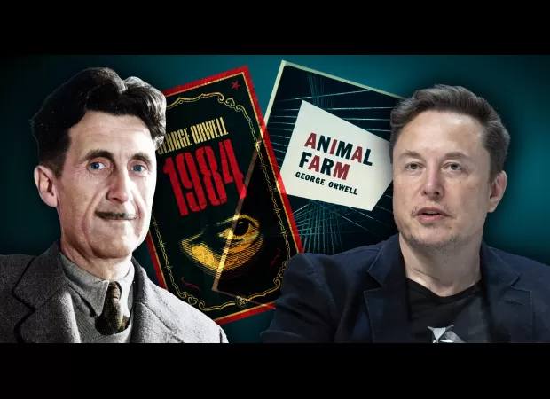 Orwell Foundation head disagrees with Elon Musk's views on George Orwell.
