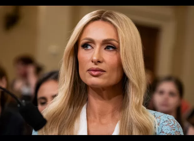 Paris Hilton is okay after her trailer caught fire while she was filming.