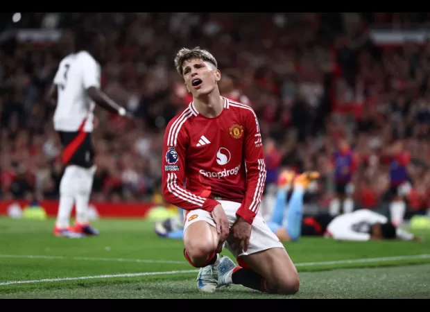 Rashford's words to Garnacho after failed shot against Fulham.
