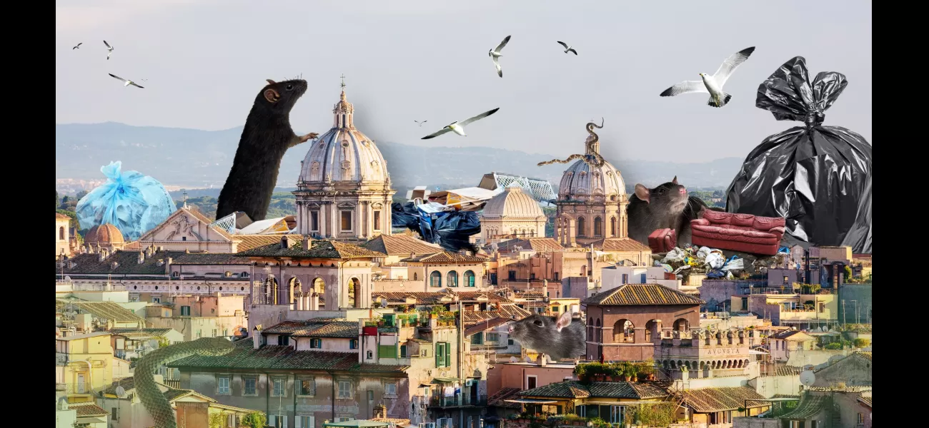 An expert claims Rome is overrun by snakes and rats due to excessive garbage.