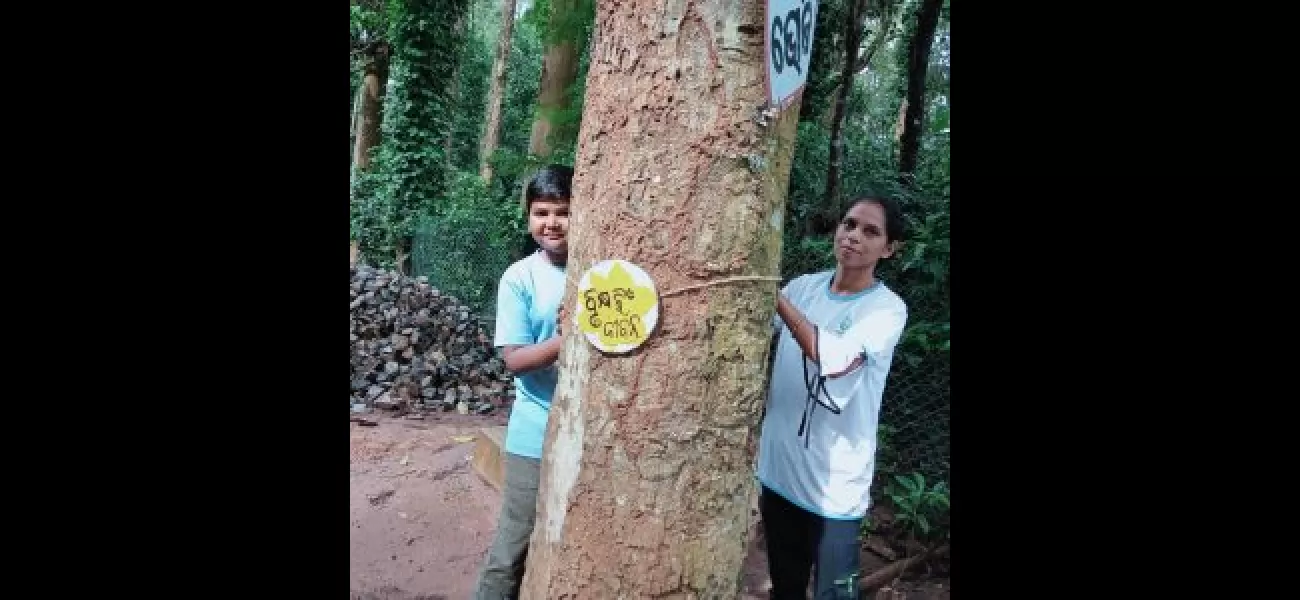 Children in Odisha's Kandhamal district are tying rakhis on trees to raise awareness and protect the environment.