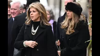 Kate Garraway and her 18-year-old daughter visit Derek Draper's grave after a bittersweet accomplishment.