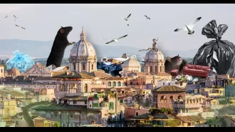 An expert claims Rome is overrun by snakes and rats due to excessive garbage.