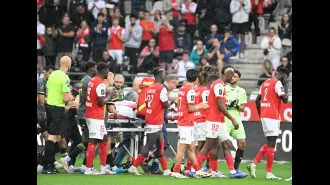 Man Utd express support for ex-player after frightening injury.