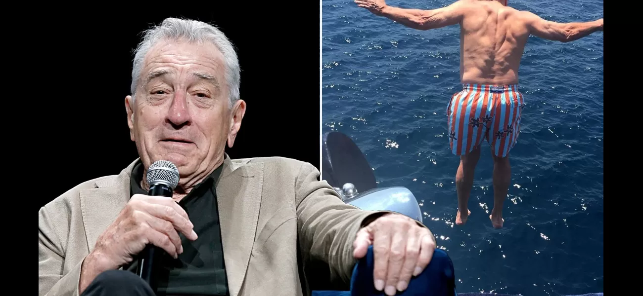 Robert De Niro celebrates 81st birthday by jumping off yacht and enjoying life to the fullest.