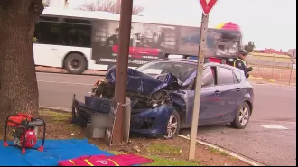 Woman injured in Adelaide as suspected drug driver collides with multiple vehicles.
