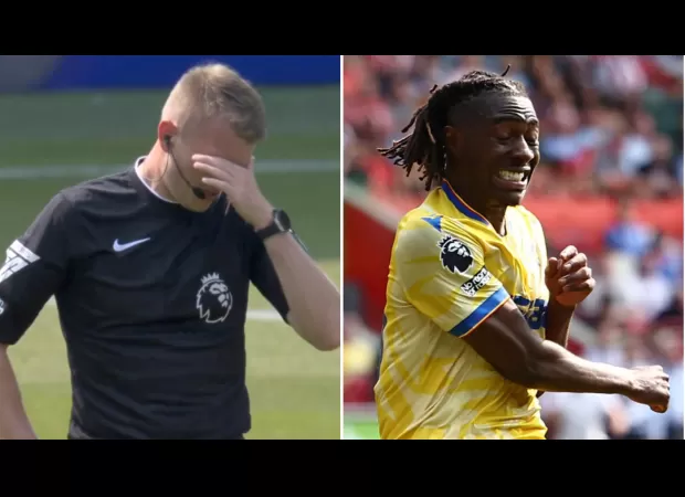 Referee gave Eberechi Eze a warning after his amazing goal against Brentford was disallowed due to a major error.