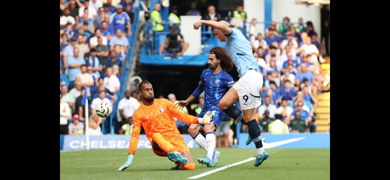 Chelsea's Marc Cucurella's chant about Erling Haaland goes wrong after just 18 minutes of the season.