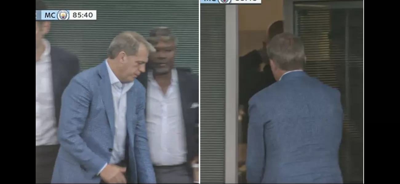 Jamie Redknapp criticizes Todd Boehly for leaving the Manchester City game early, calling his actions unacceptable.