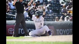 The Rockies beat the Padres 3-2, ending their winning streak and winning the series.