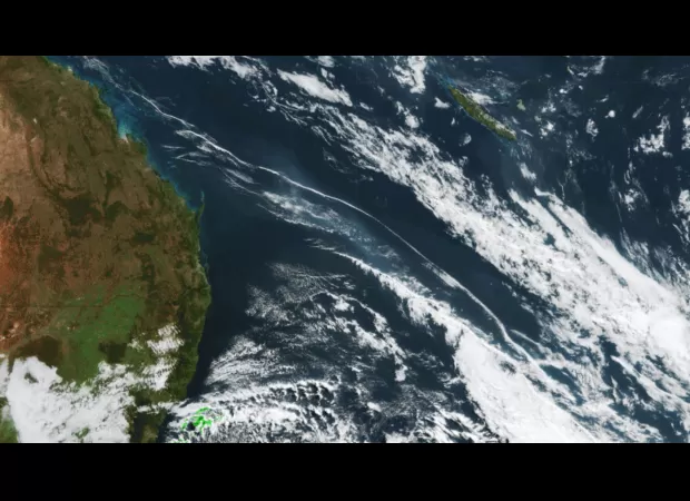 Strange weather system observed near Queensland coast.