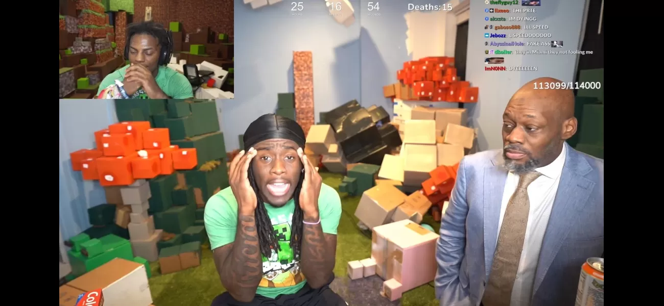Kai Cenat and IShowSpeed seek therapy to conquer Minecraft.