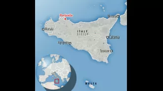 British tourists' sailing boat sinks in Italy due to tornado.