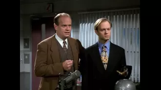 Frasier actor hospitalized after fall during iconic episode, luckily avoided serious injury.