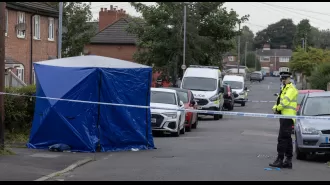 A woman has died and a 17-year-old girl is critically injured after being stabbed by an unknown assailant.