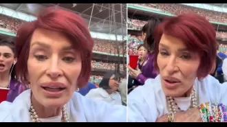 Sharon Osbourne is impressing fans with her hilarious recreation of a memorable moment from the X Factor.