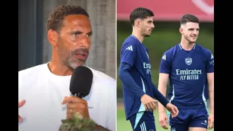 Rio Ferdinand says Declan Rice told him that Arsenal's Kai Havertz is a talented player.
