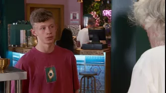 A teenage actor from Coronation Street was hospitalized for an unknown reason.