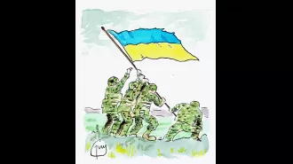 Cartoonist Guy Venables' work appears in Metro newspaper.