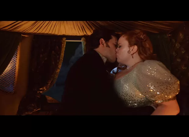 Netflix show receiving criticism for copying intimate scene from Bridgerton involving a carriage.