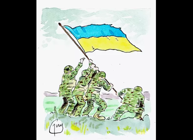 Cartoonist Guy Venables' work appears in Metro newspaper.