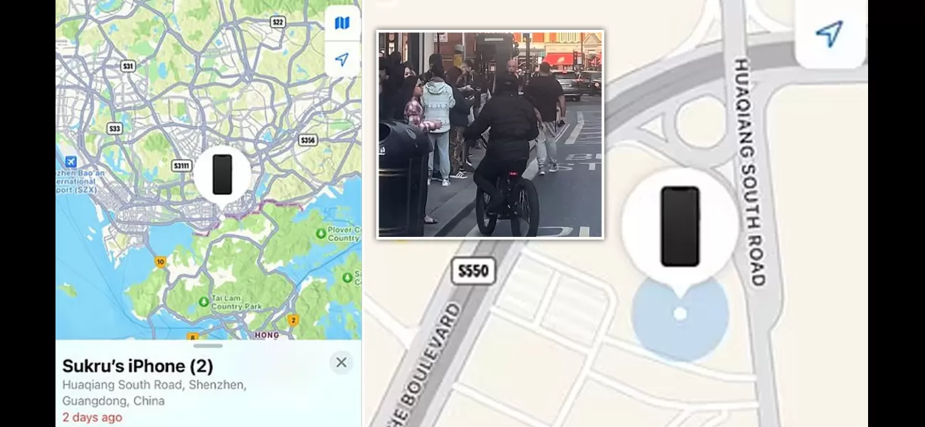 A man from London was able to trace his stolen phone to China.