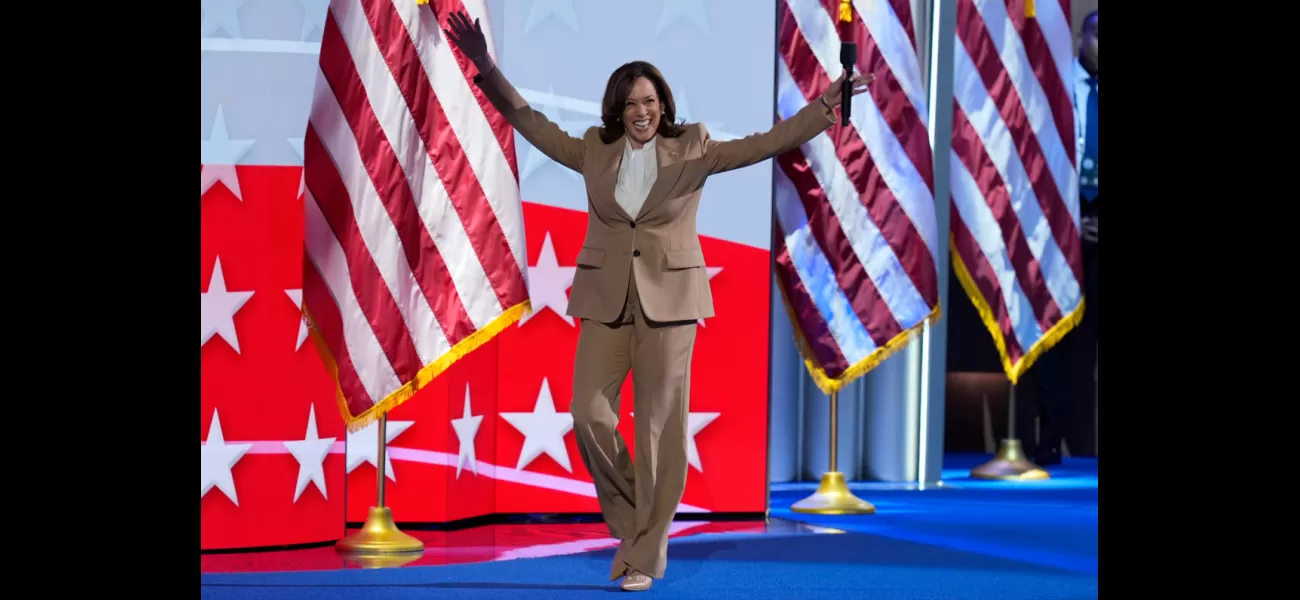 Harris unexpectedly appeared on stage at the Chicago convention.