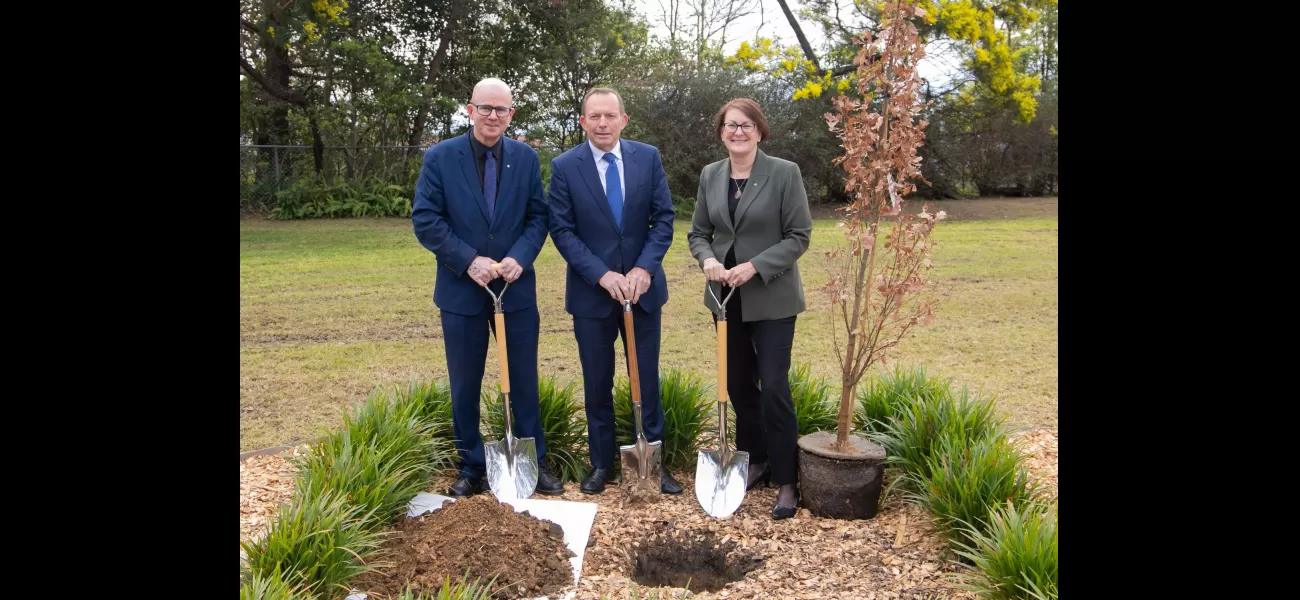 Tony Abbott's planted tree was vandalized again.