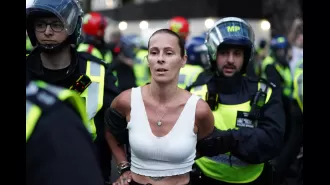 A mother, introverted person in balaclava, and flasher face court for charges related to rioting.