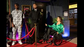 EastEnders confirms a heartbreaking love story as club gets dangerously packed.