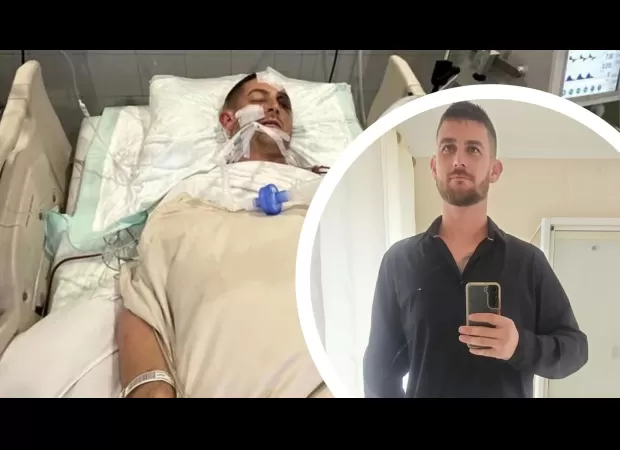 A man from Australia is in a coma after being seriously hurt in a moped crash while in Bali.